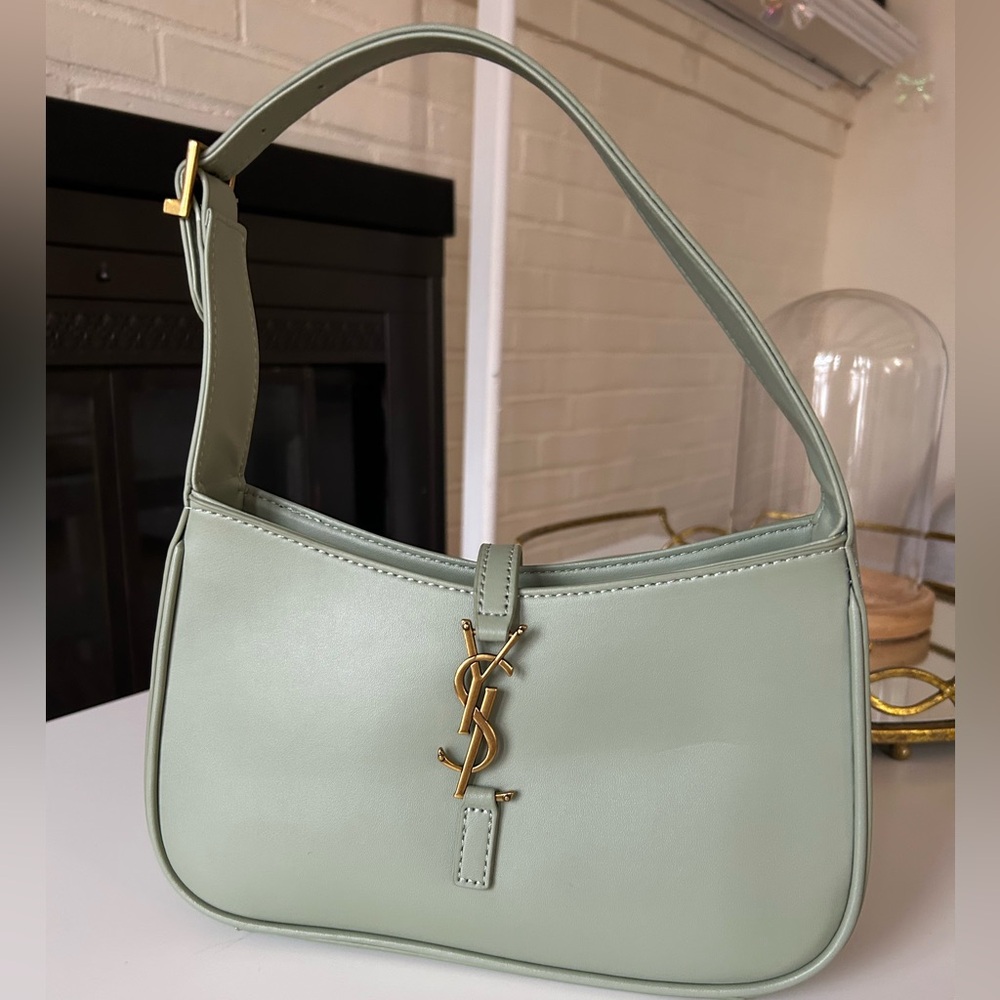 Le Saint Laurent Le 5 a 7 green bag